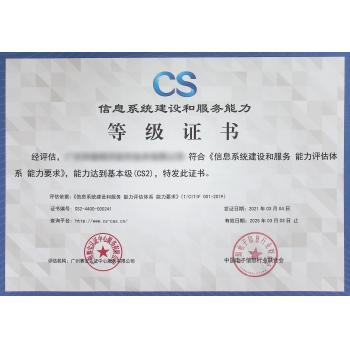 信息系统建设和服务能力（CS）